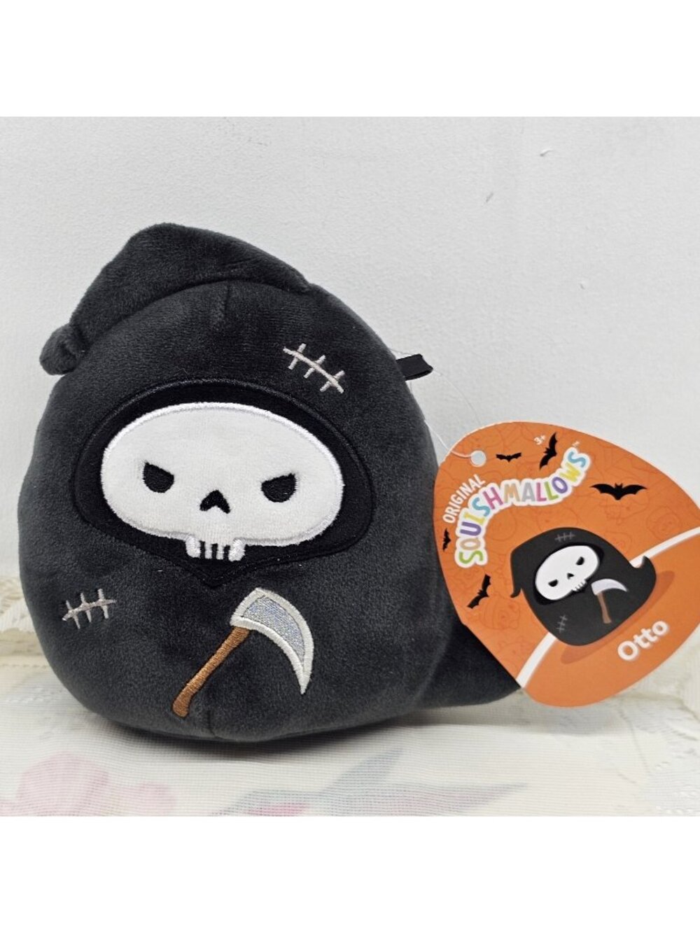 Squishmallow 5" Otto Grim Reaper NWT RARE 2023 Skeleton Plush Halloween